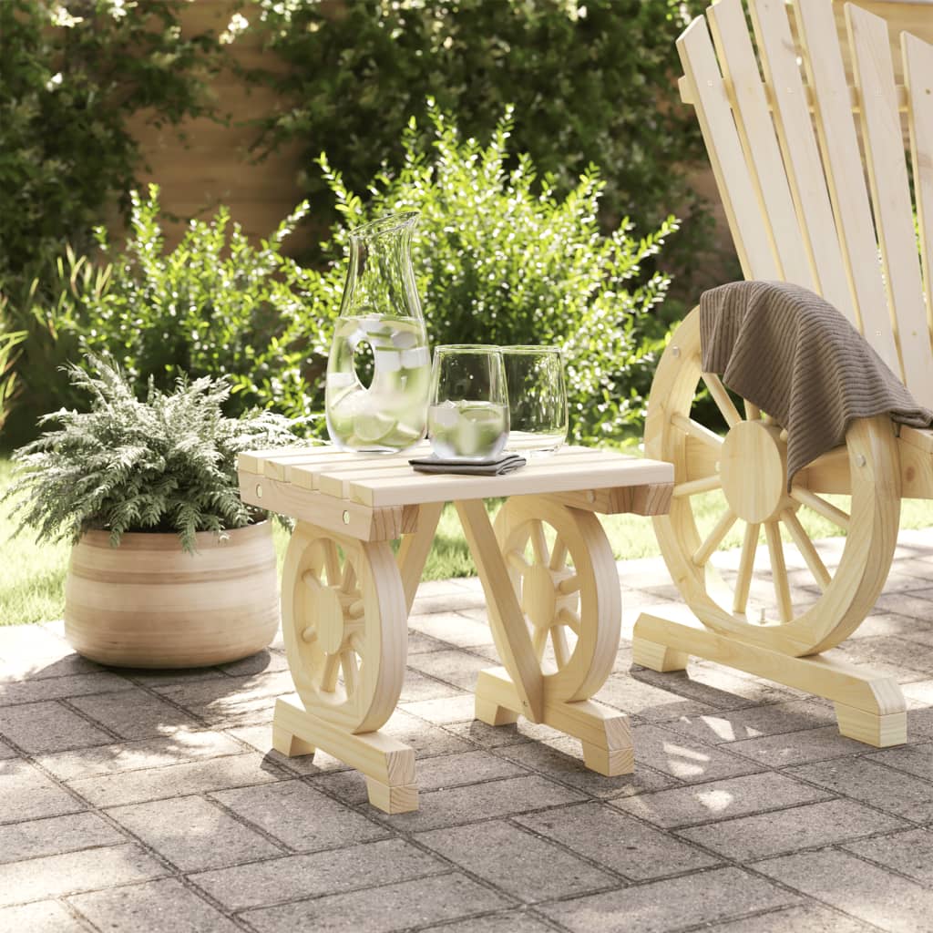 Hagefotskammel 40x36,5x38,5 cm heltre gran