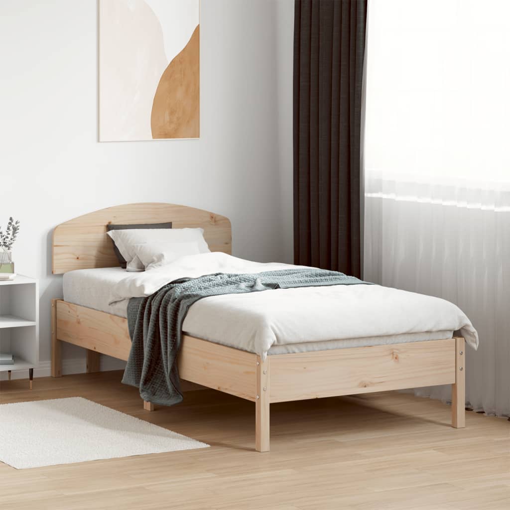 Sengeramme uten madrass 75x190 cm heltre furu