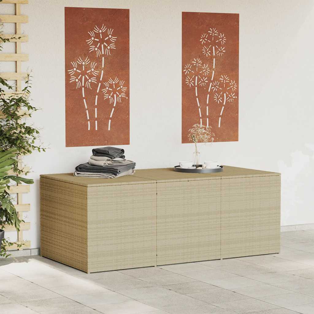 Putekasse blandet beige 984L cm polyrotting