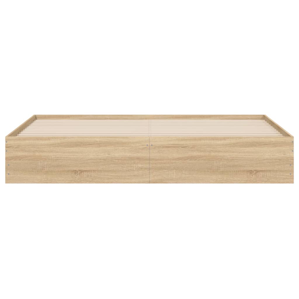 Sengeramme med skuffer sonoma eik 180x200 cm konstruert tre