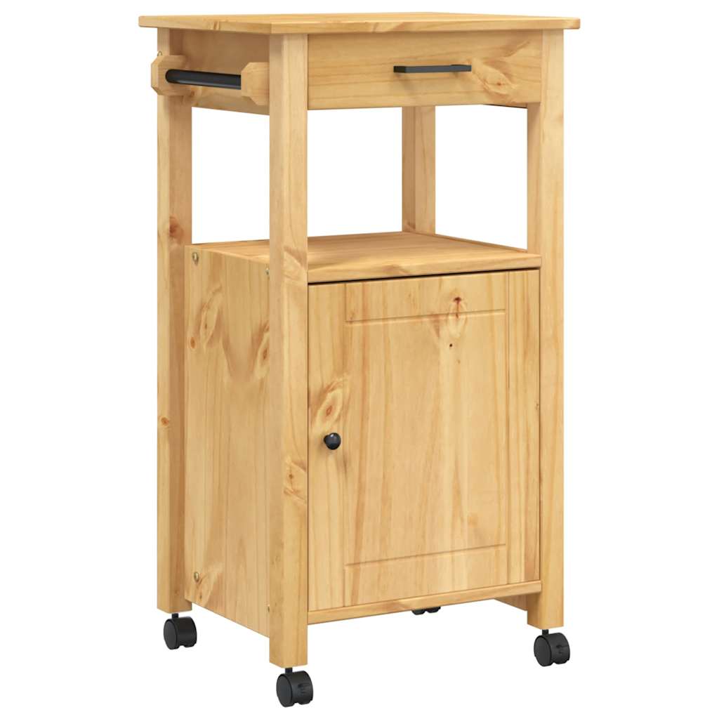 Kjøkkenvogn MONZA 48x40x88,5 cm heltre furu