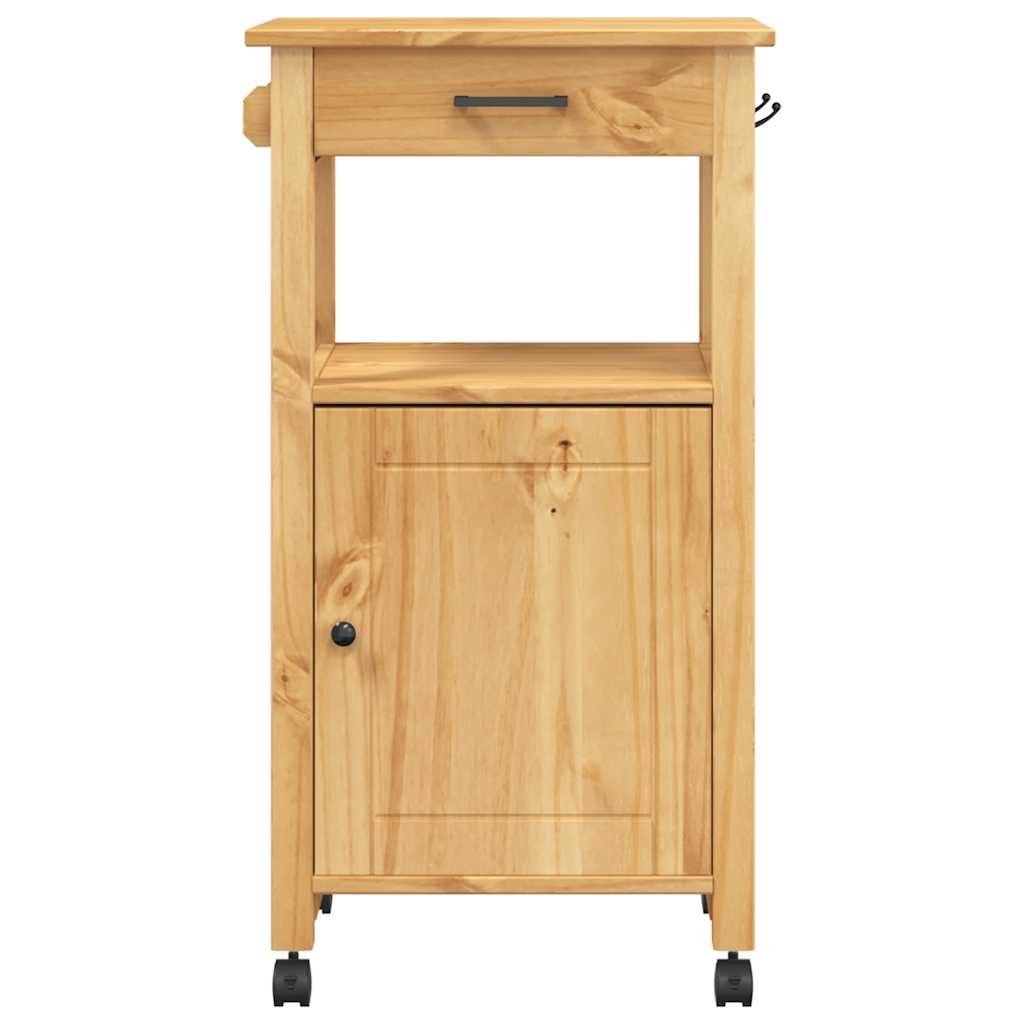 Kjøkkenvogn MONZA 48x40x88,5 cm heltre furu