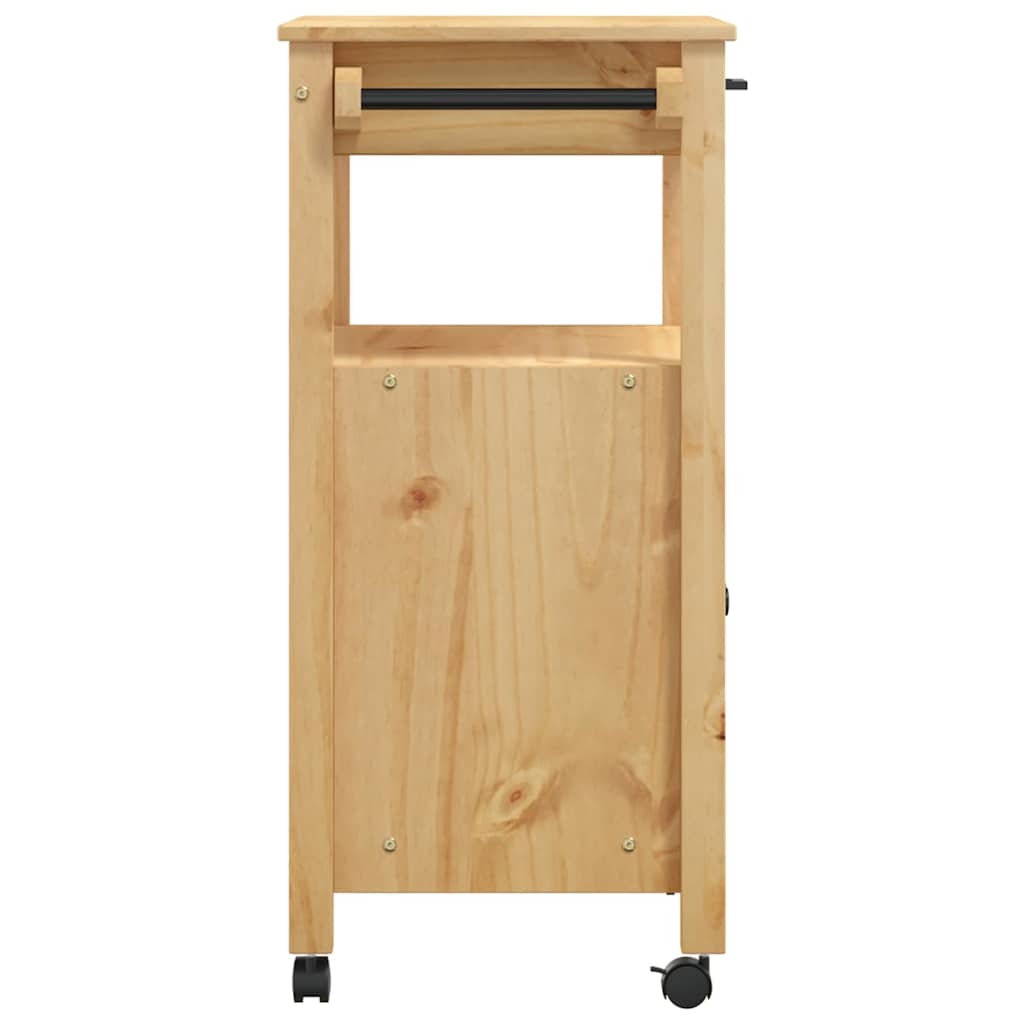 Kjøkkenvogn MONZA 60x40x88,5 cm heltre furu