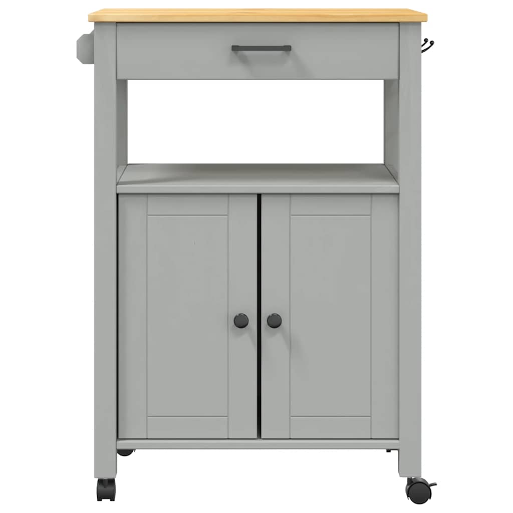 Kjøkkenvogn MONZA 60x40x88,5 cm heltre furu