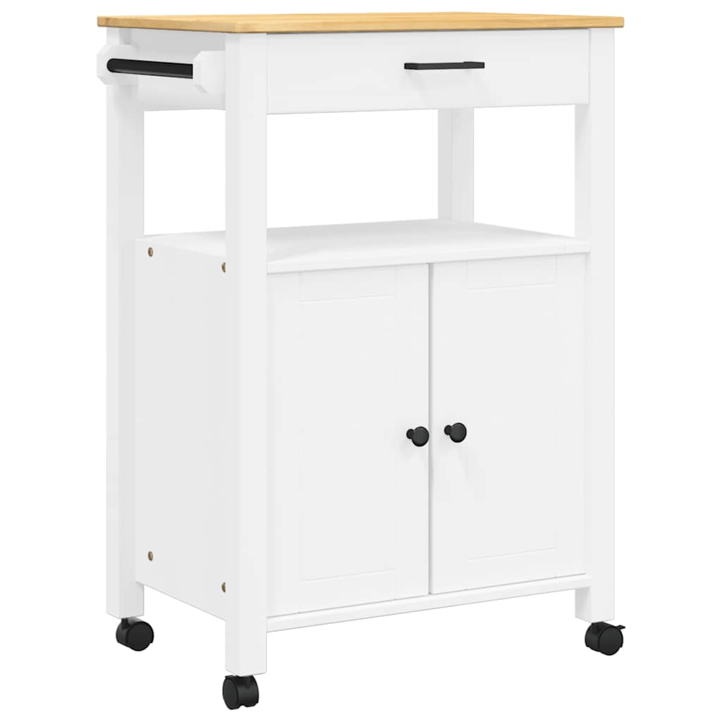 Kjøkkenvogn MONZA 60x40x88,5 cm heltre furu
