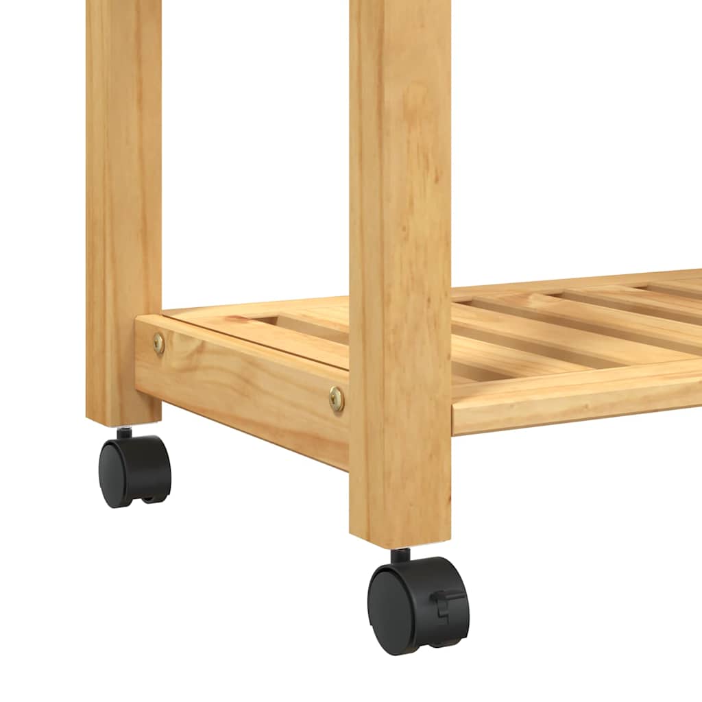 Kjøkkenvogn MONZA 84x40x88,5 cm heltre furu