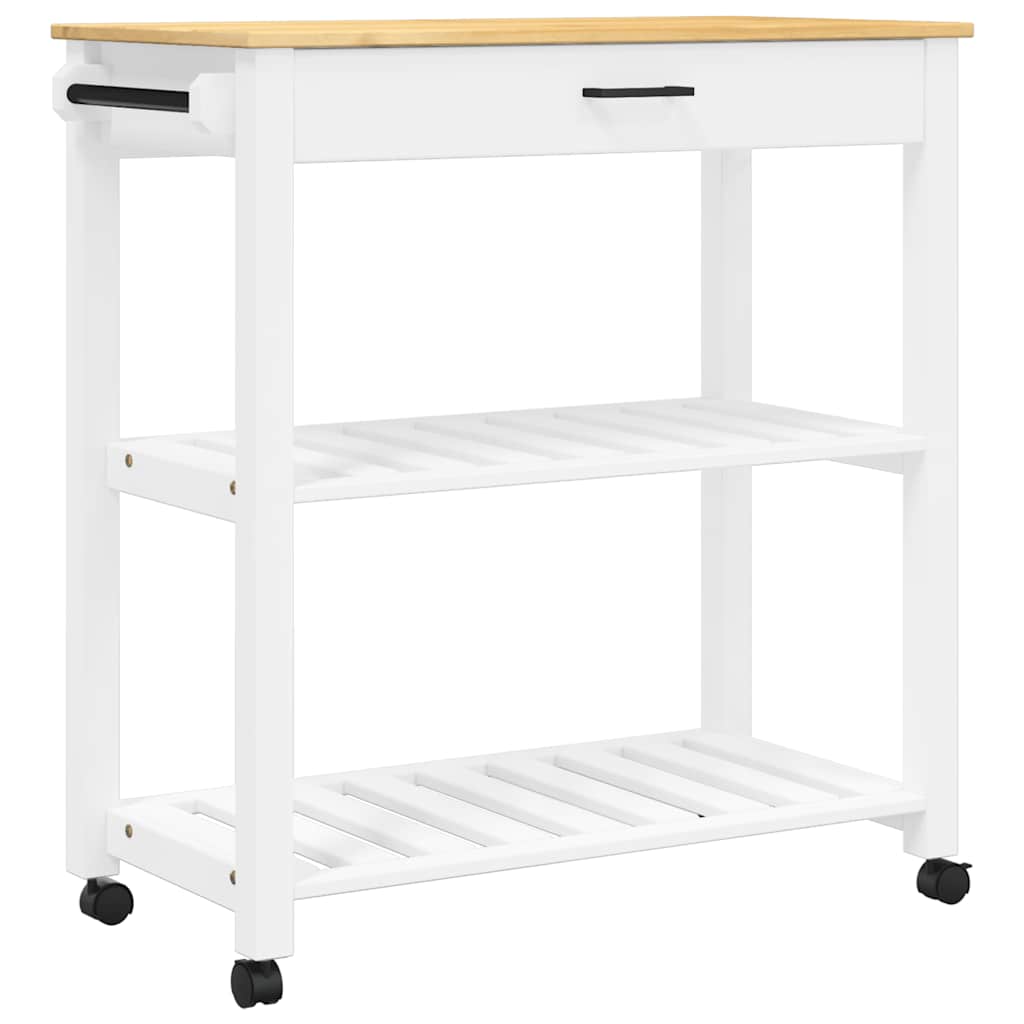 Kjøkkenvogn MONZA 84x40x88,5 cm heltre furu