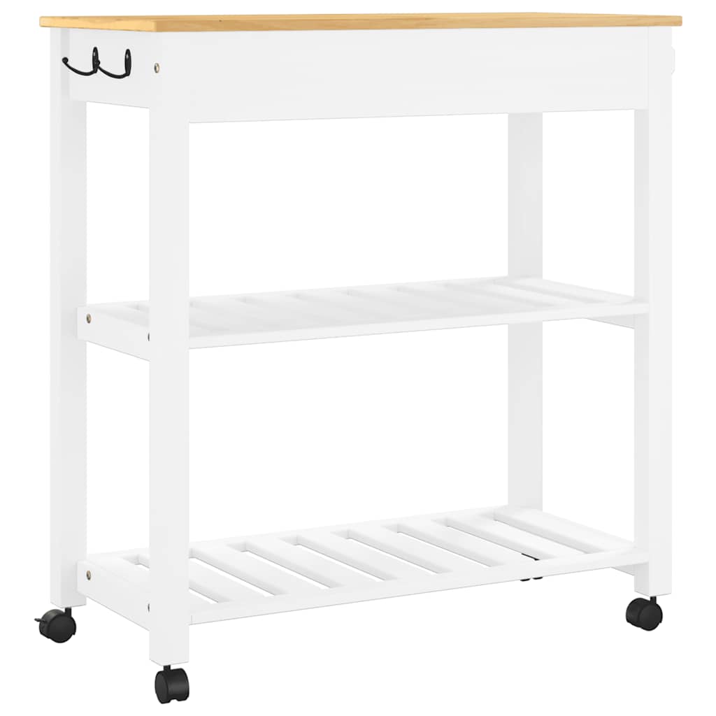 Kjøkkenvogn MONZA 84x40x88,5 cm heltre furu