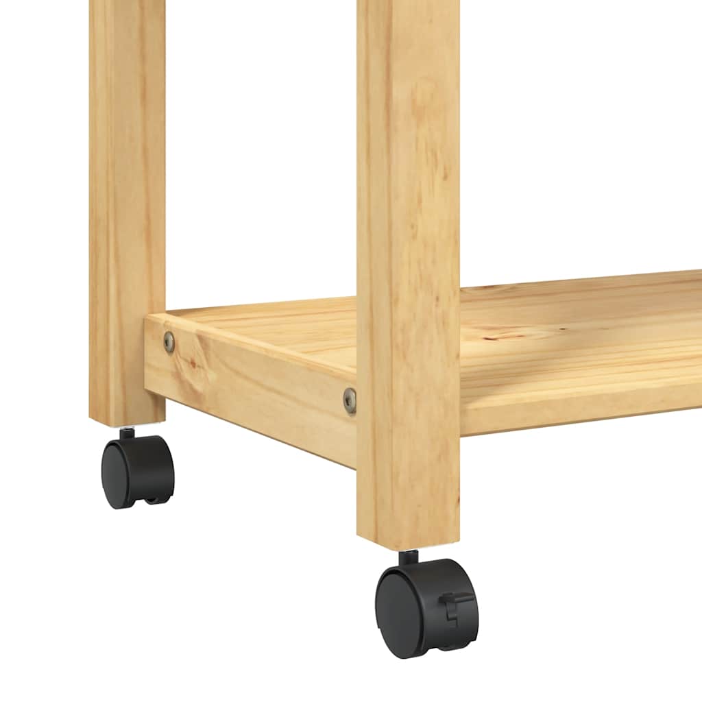 Kjøkkenvogn MONZA 84x40x88,5 cm heltre furu