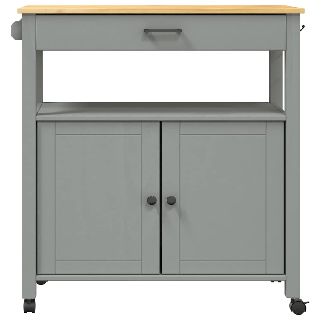Kjøkkenvogn MONZA 84x40x88,5 cm heltre furu