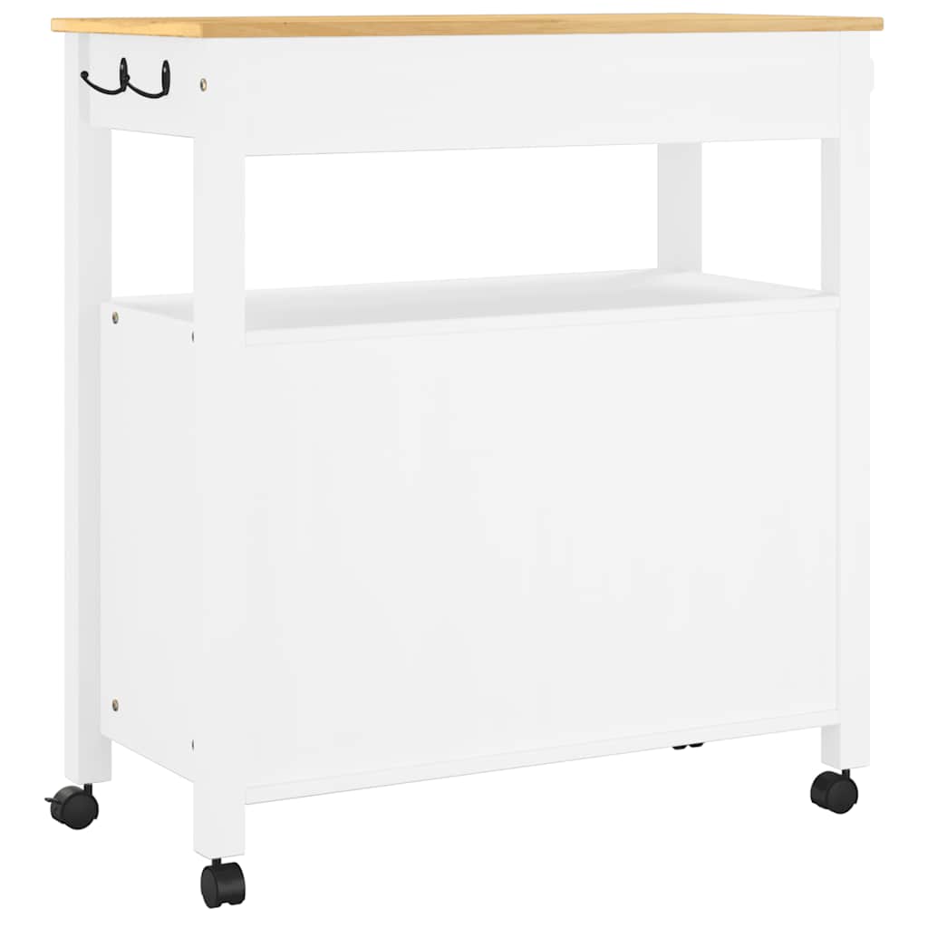 Kjøkkenvogn MONZA 84x40x88,5 cm heltre furu