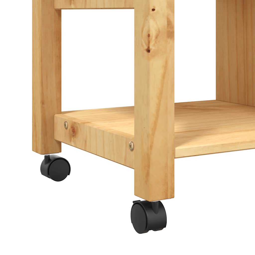 Kjøkkenvogn MONZA 84x40x88,5 cm heltre furu