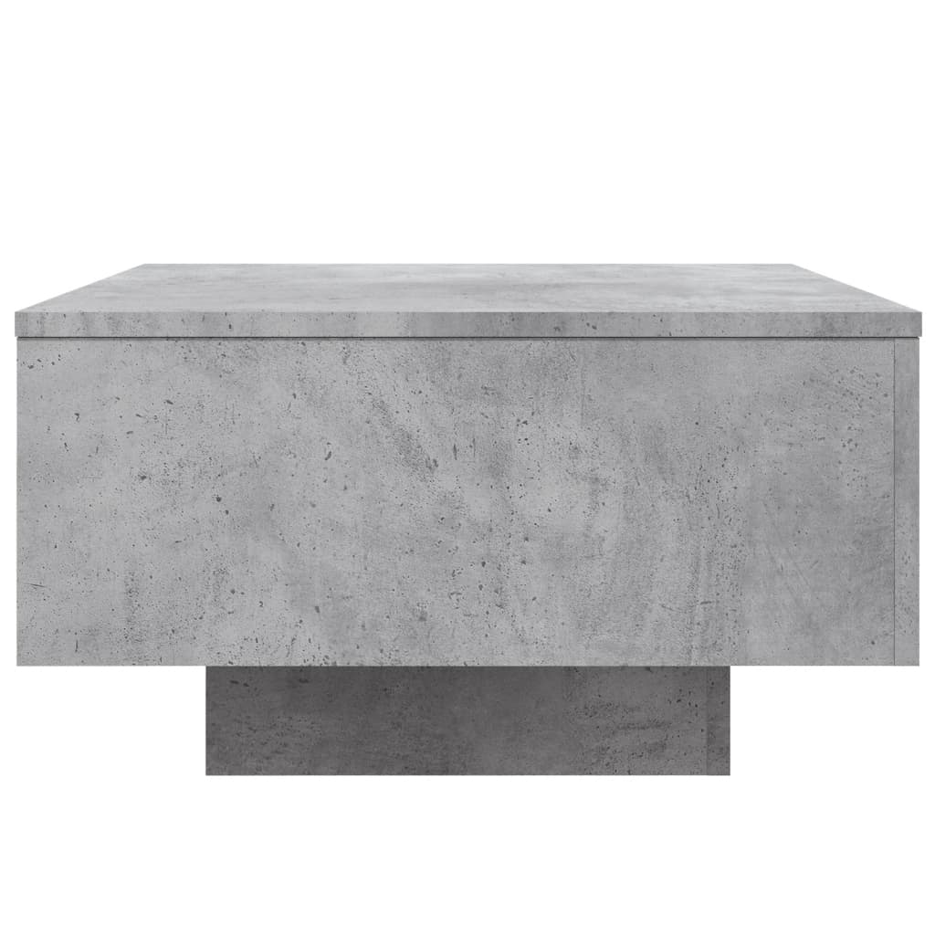 Salongbord betonggrå 55x55x31 cm konstruert tre