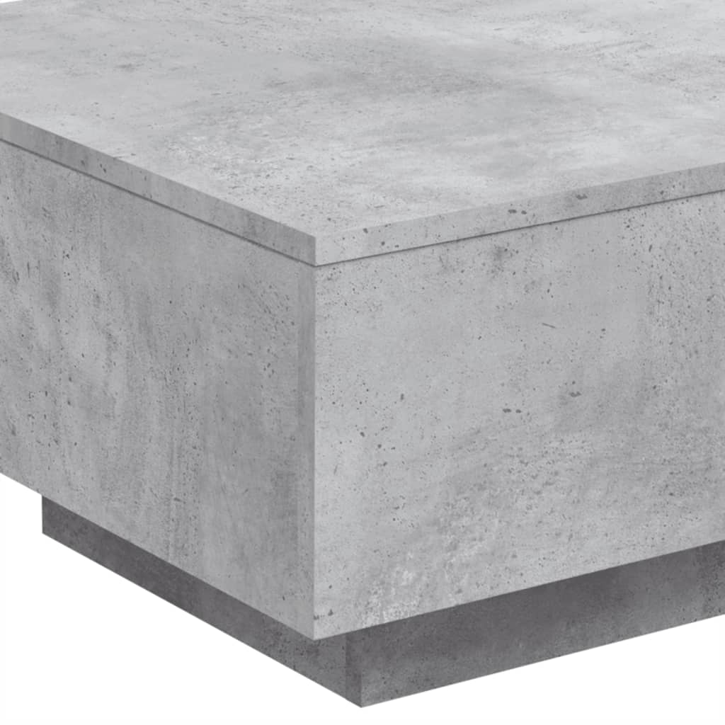 Salongbord betonggrå 55x55x31 cm konstruert tre