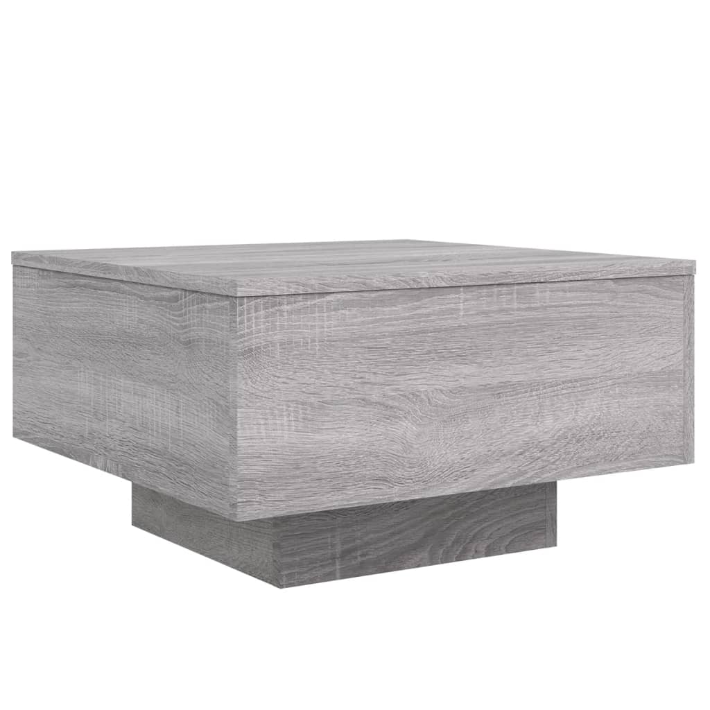 Salongbord grå sonoma 55x55x31 cm konstruert tre