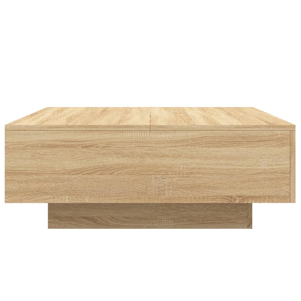Salongbord sonoma eik 80x80x31 cm sponplate
