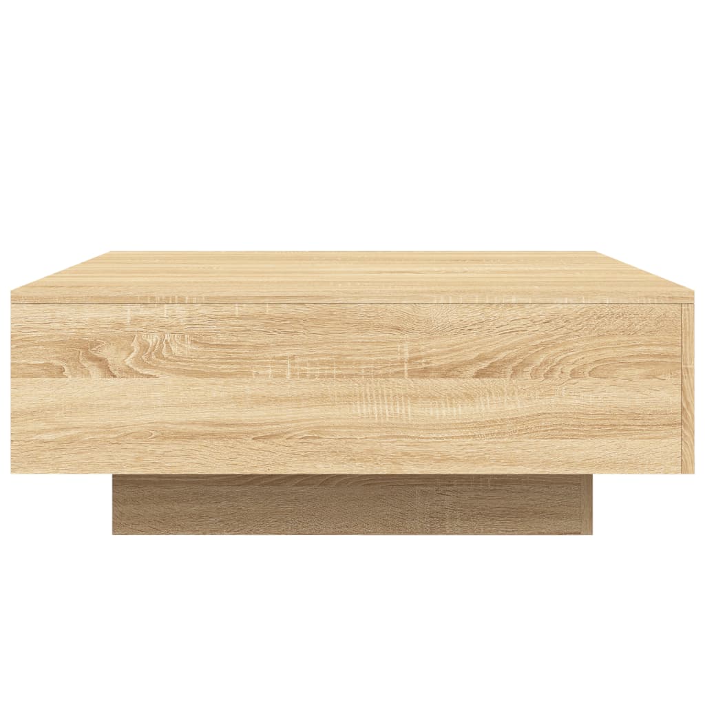Salongbord sonoma eik 80x80x31 cm sponplate