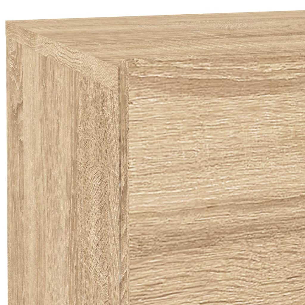 Nattbord med LED sonoma eik 70x36x40,5 cm