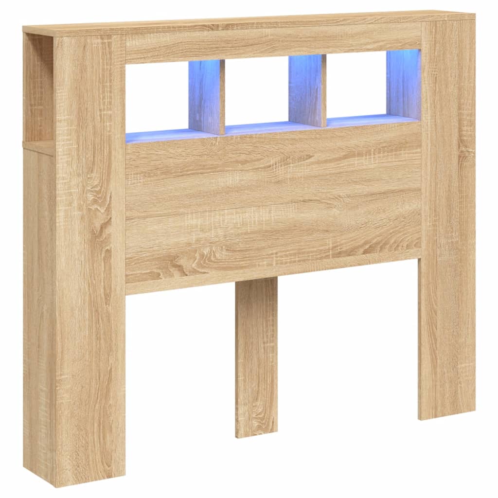 Sengegavl sonoma eik 120x18,5x103,5 cm konstruert tre