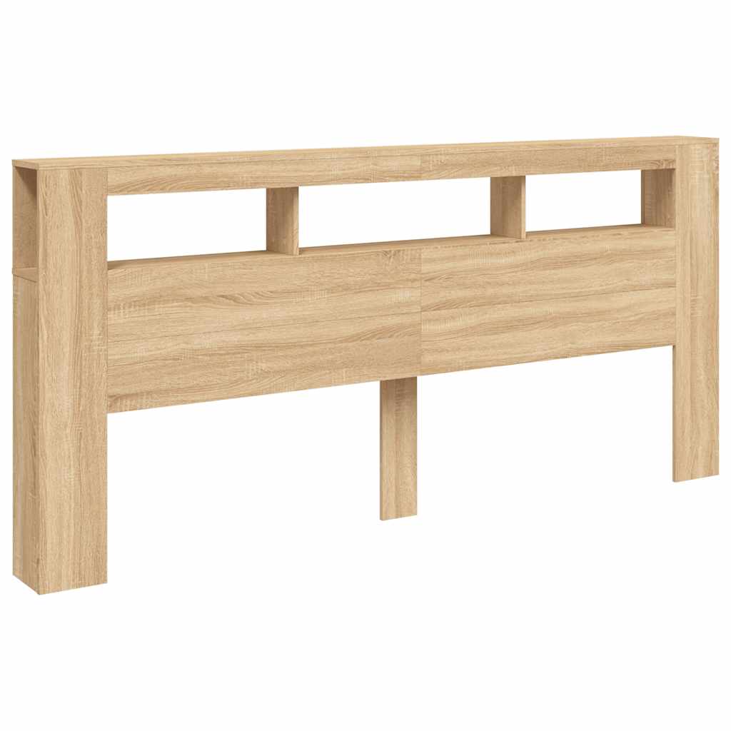Sengegavl sonoma eik 220x18,5x103,5 cm konstruert tre