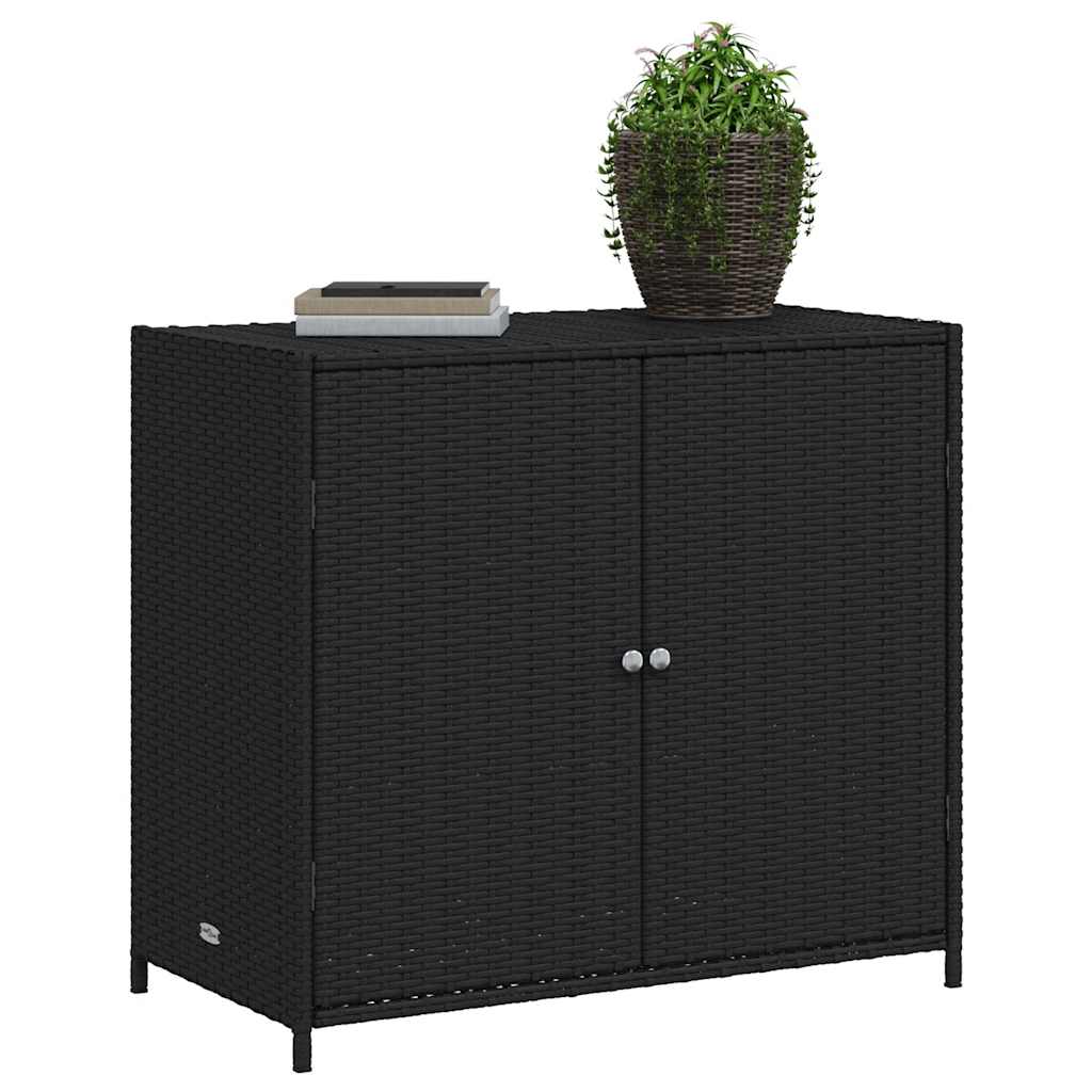 Putekasse svart 83x45x76 cm polyrotting