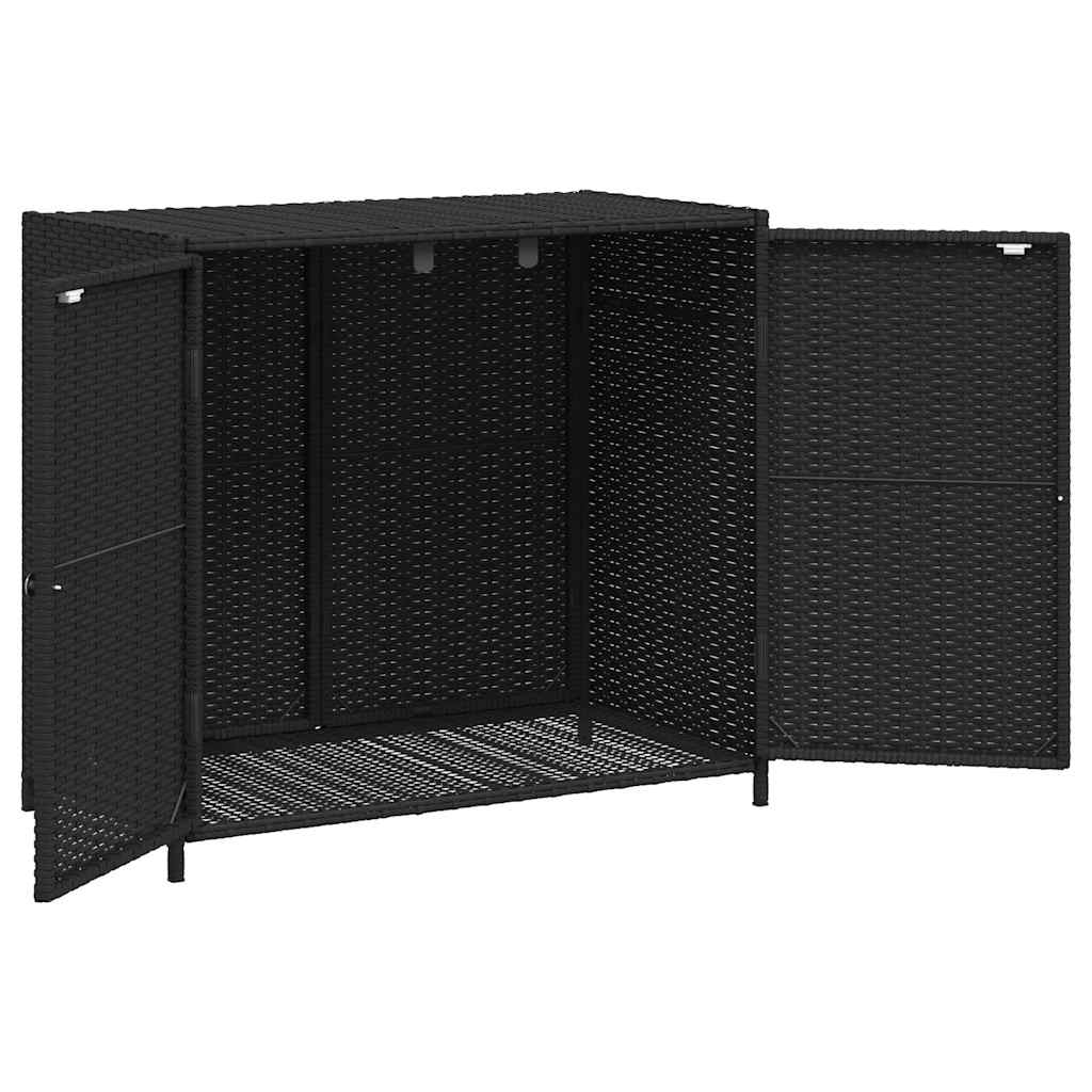 Putekasse svart 83x45x76 cm polyrotting