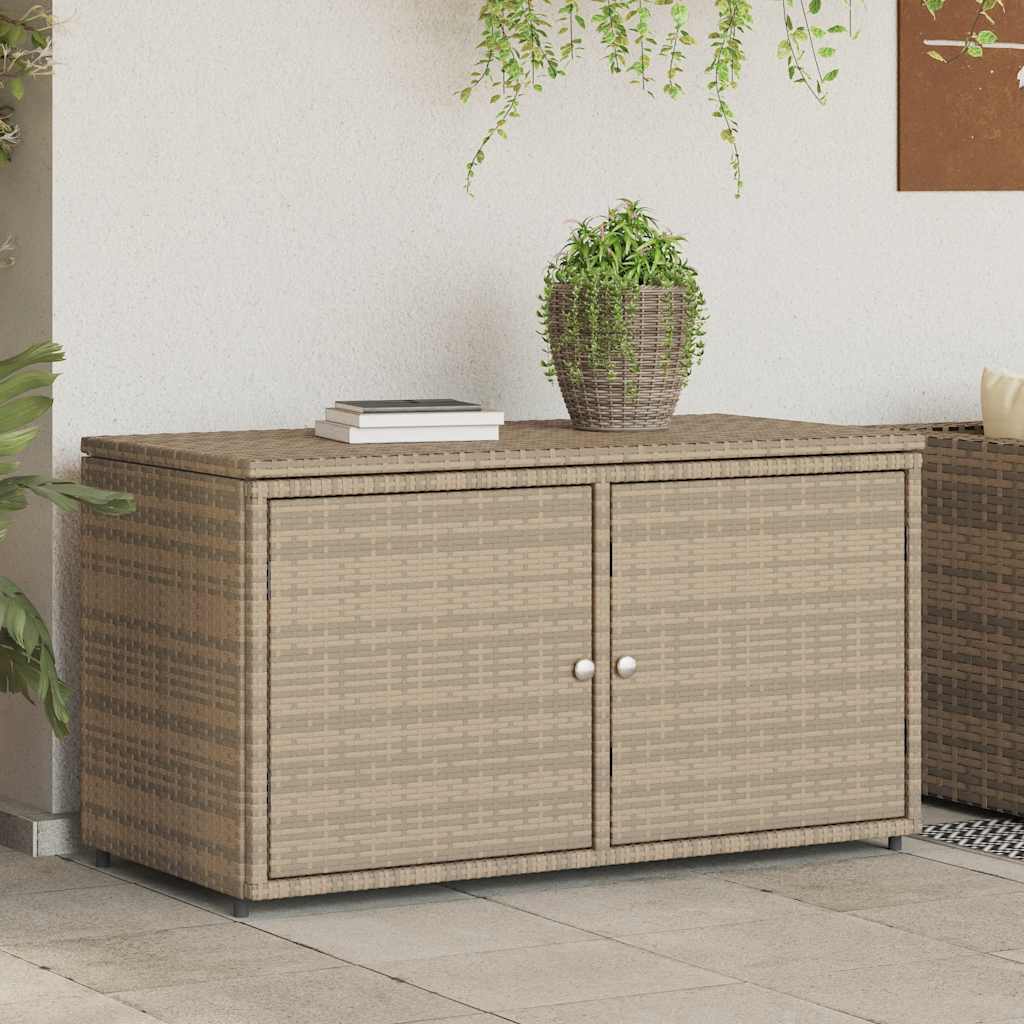 Putekasse beige 110x55x60,5 cm polyrotting