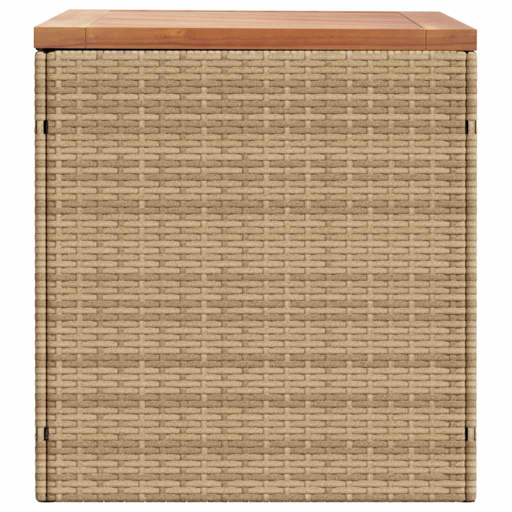 Putekasse beige 110x50x54 cm polyrotting akasie