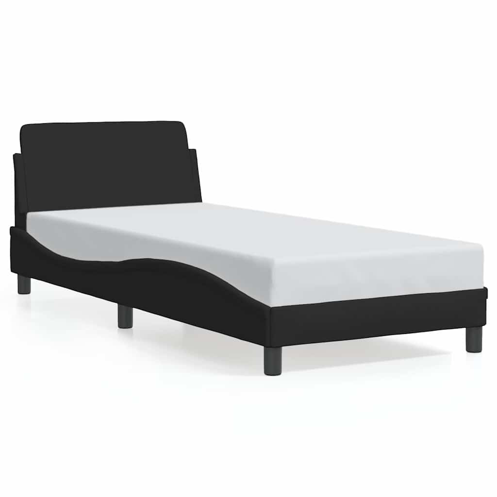 Sengeramme Dover svart 90x190 cm stoff