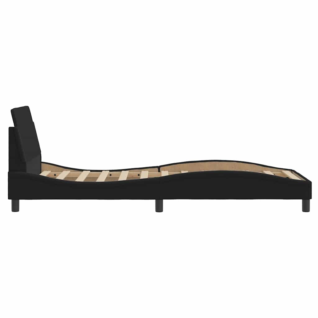 Sengeramme Dover svart 90x190 cm stoff