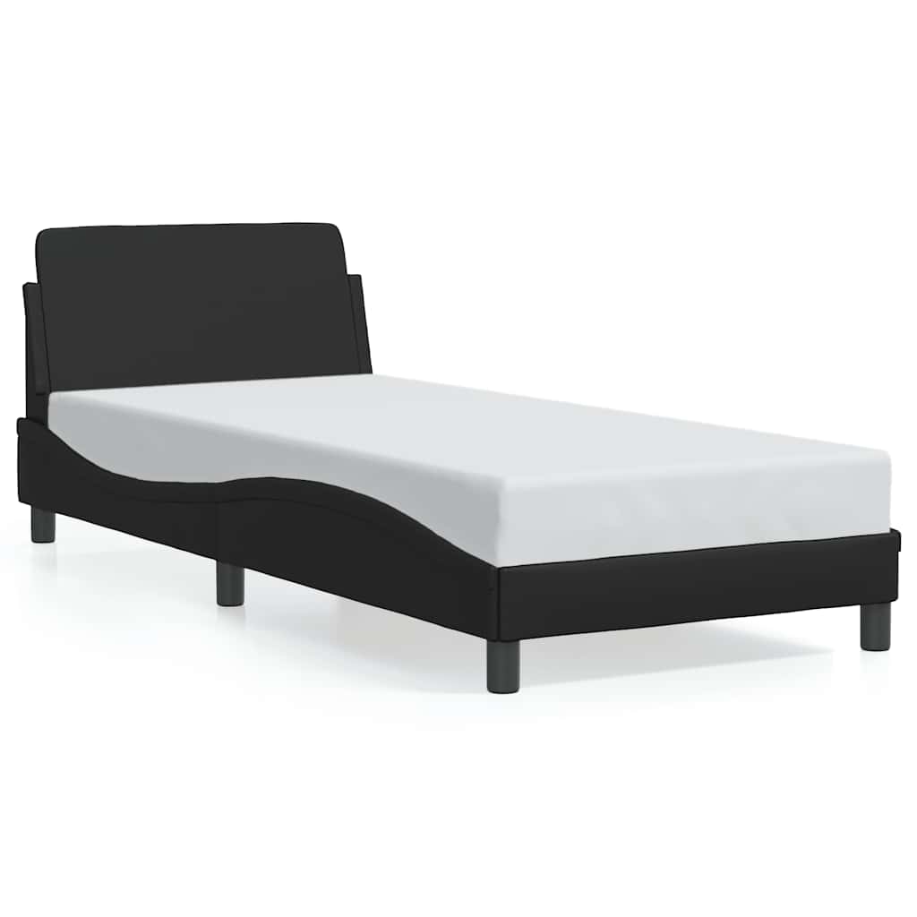 Sengeramme Dover svart 90x190 cm kunstlær