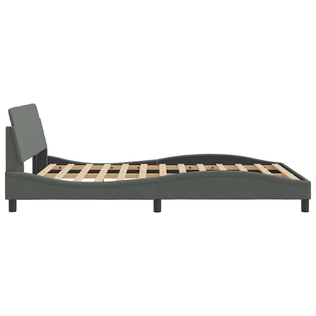 Sengeramme Dover lysegrå 135x190 cm stoff