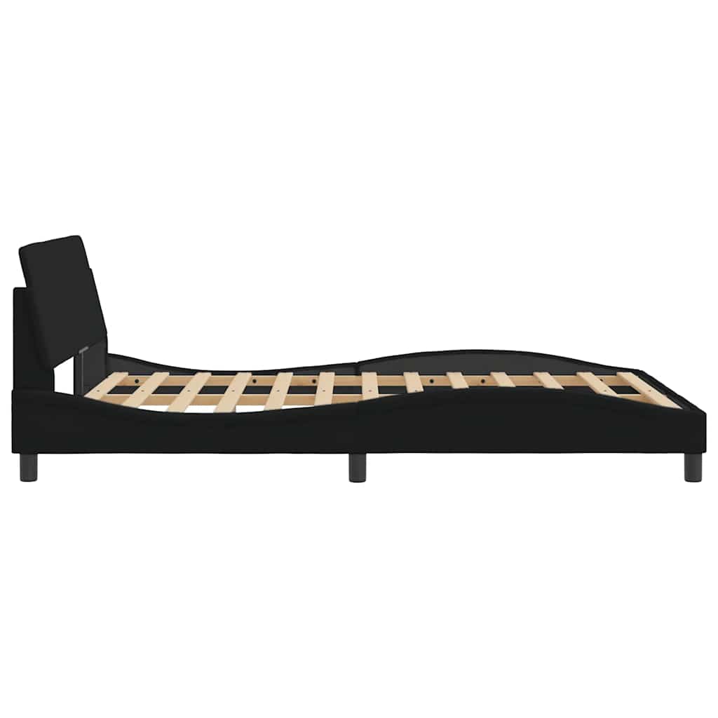 Sengeramme Dover svart 135x190 cm stoff