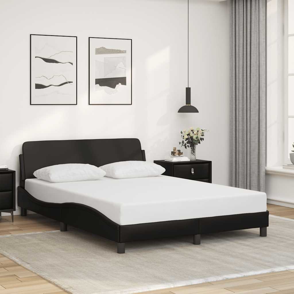 Sengeramme Dover svart 135x190 cm kunstlær
