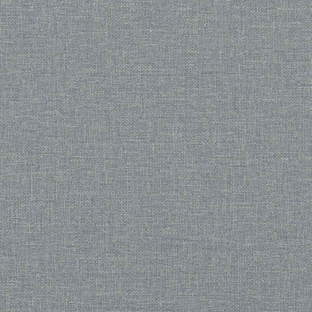Sengeramme Dover lysegrå 180x200 cm stoff