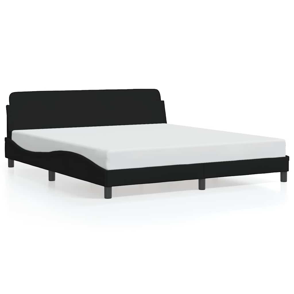 Sengeramme Dover svart 180x200 cm stoff