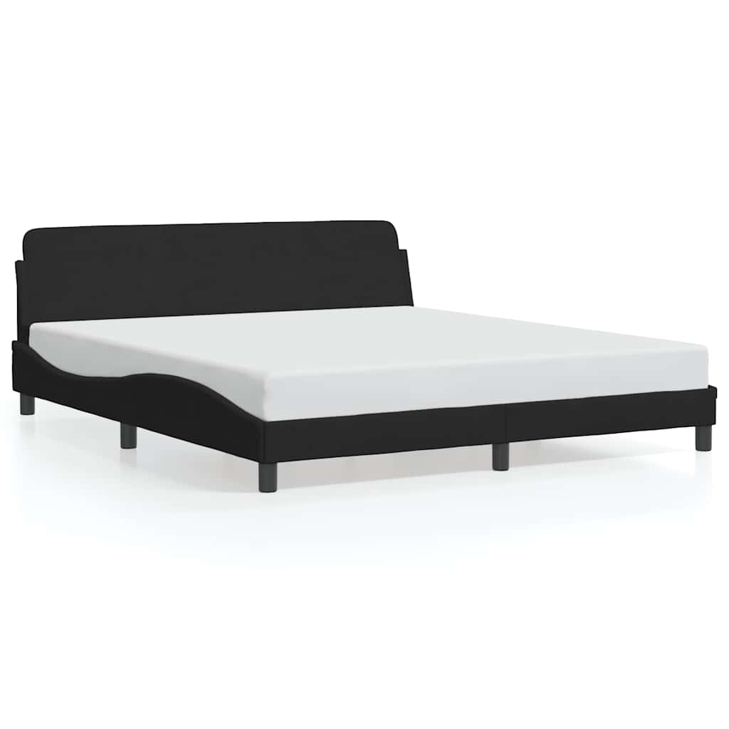 Sengeramme Dover svart 180x200 cm fløyel