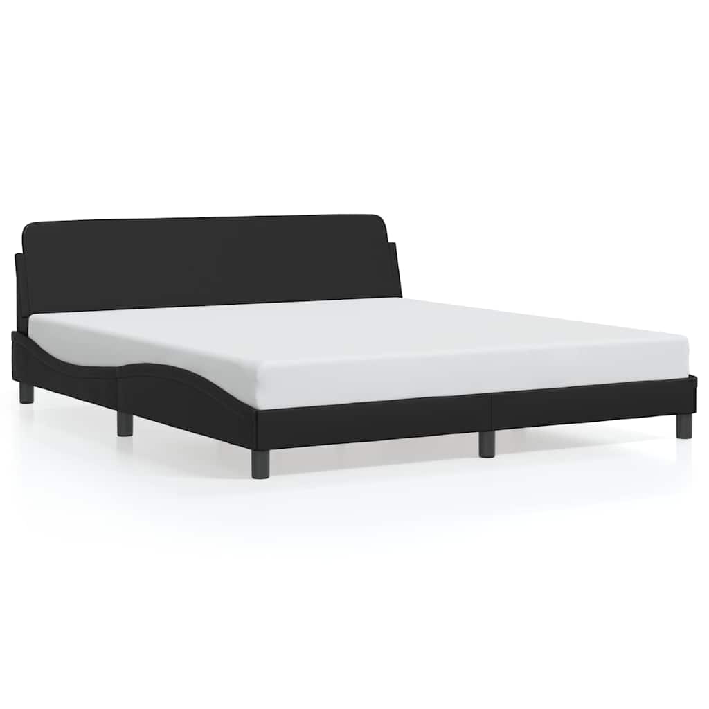 Sengeramme Dover svart 180x200 cm kunstlær