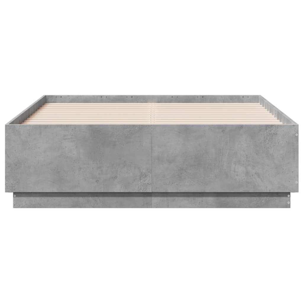 Sengeramme betonggrå 120x190 cm konstruert tre