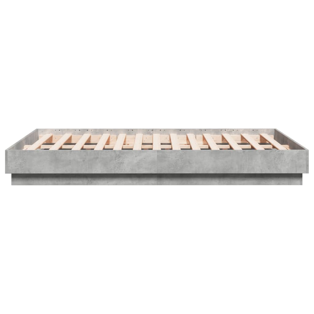 Sengeramme betonggrå 120x190 cm konstruert tre