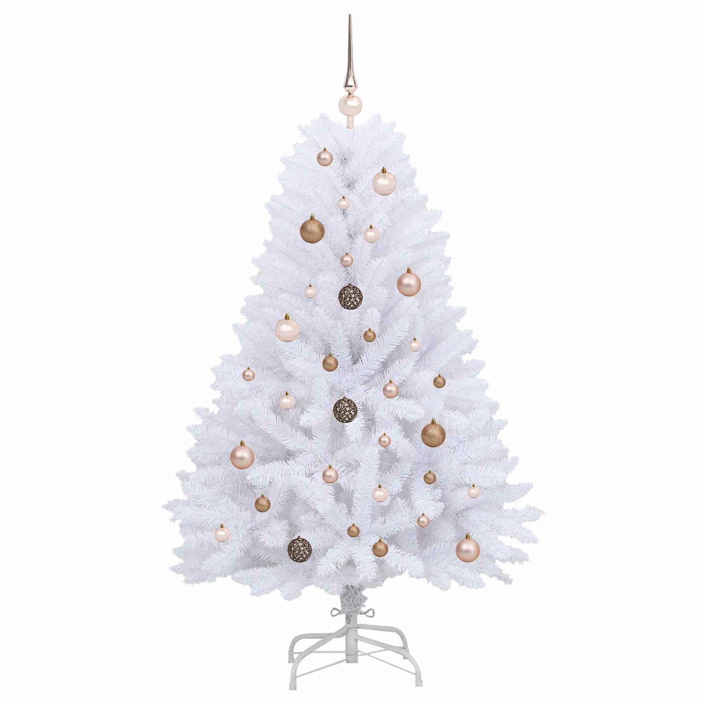 Kunstig juletre Hvit 80 x 80 x 150 cm PVC og metall