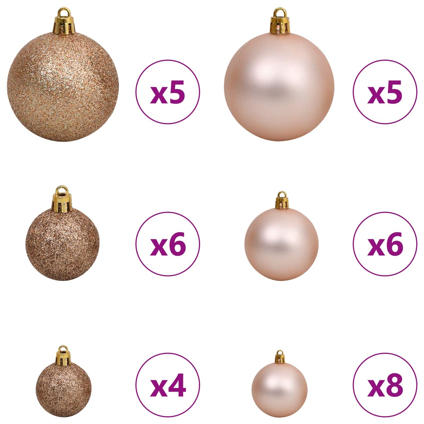 Kunstig juletre Hvit 80 x 80 x 150 cm PVC og metall