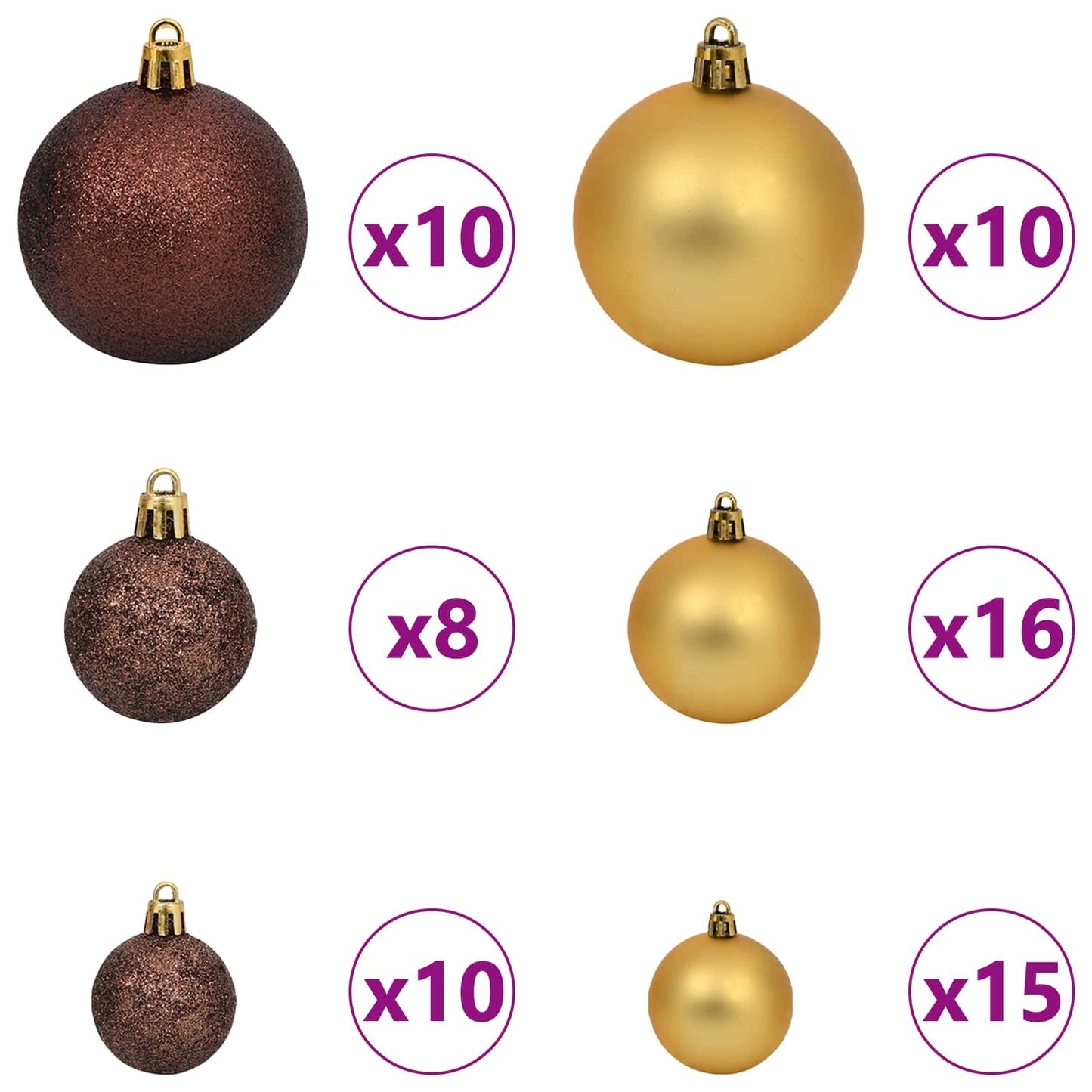 Kunstig juletre Hvit 90 x 90 x 180 cm PVC og metall