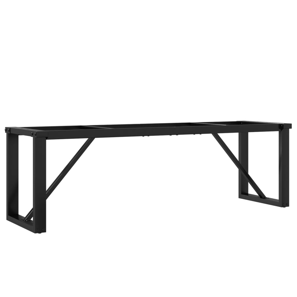 Ben for salongbord O-ramme 140x30x43 cm stål