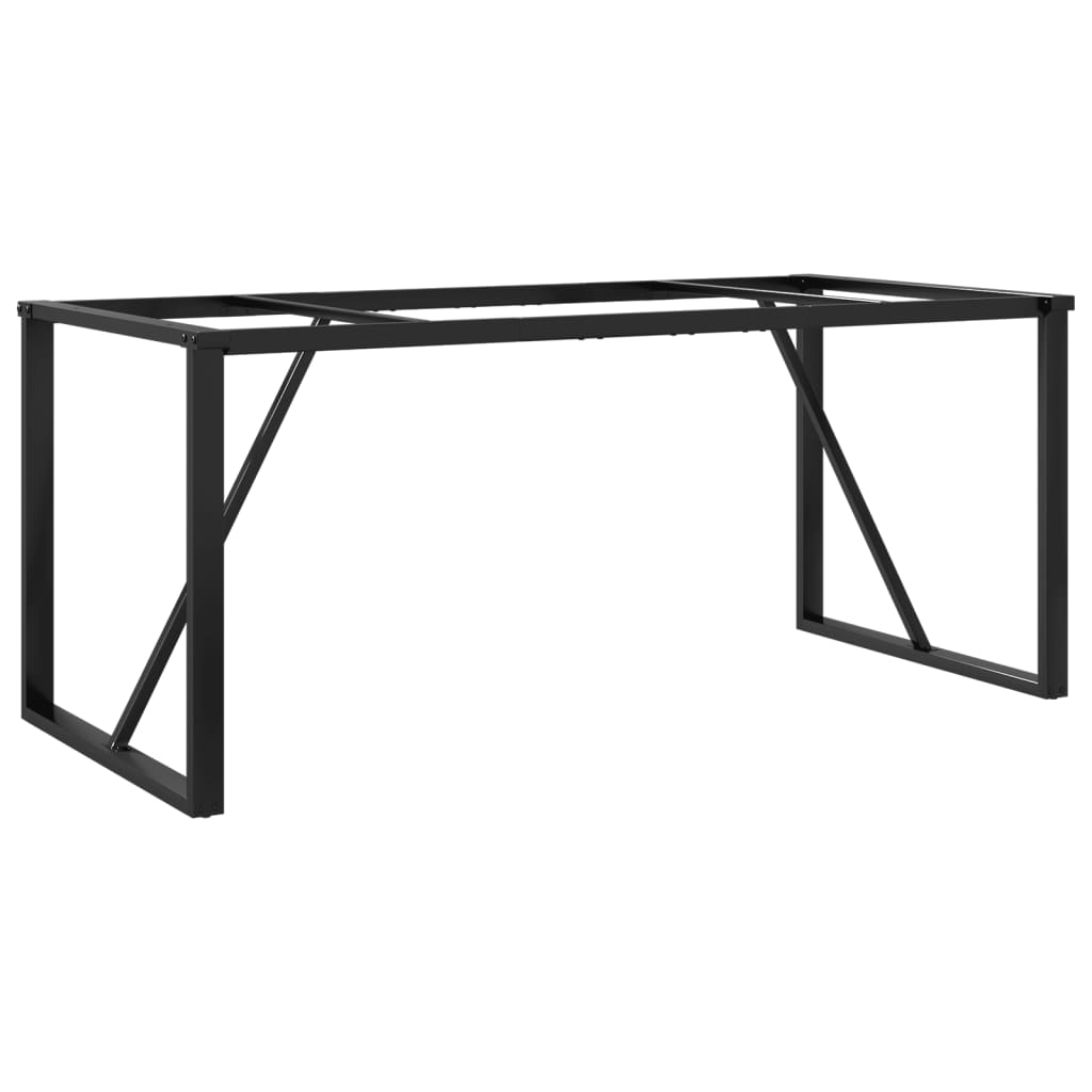 Ben for spisebord O-ramme 160x80x73 cm stål