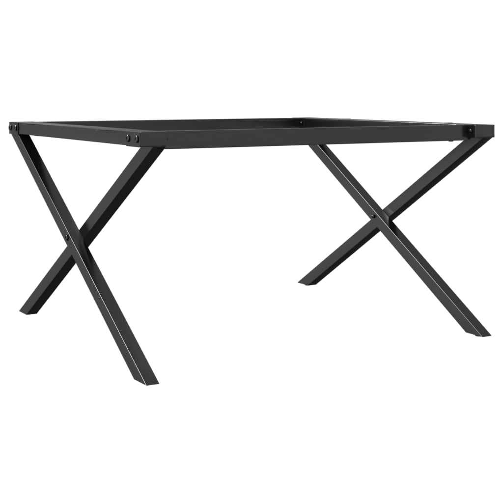 Ben for salongbord X-ramme 80x70x43 cm stål