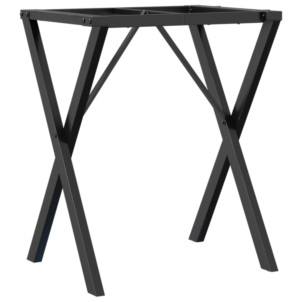 Ben for spisebord X-ramme 60x40x73 cm stål