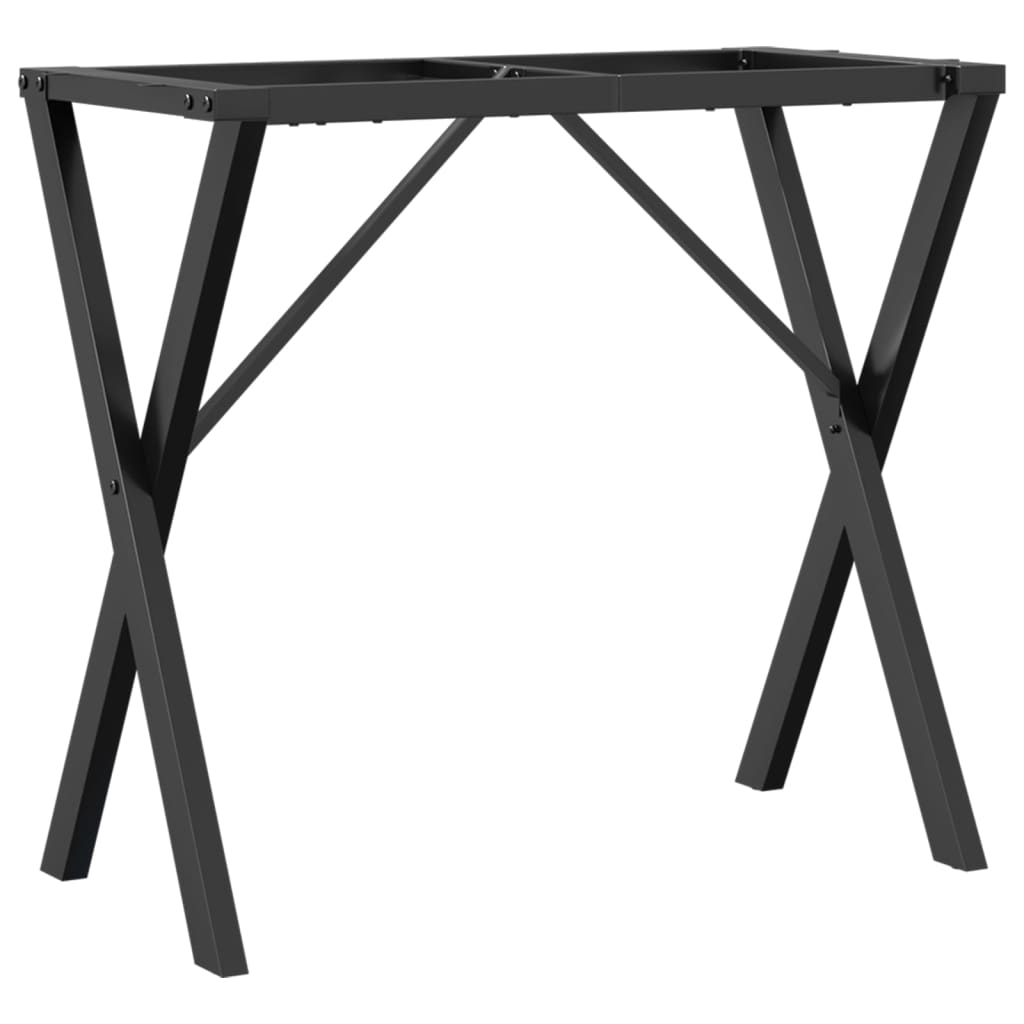 Ben for spisebord X-ramme 80x40x73 cm stål