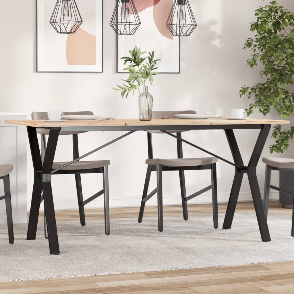 Ben for spisebord Y-ramme 140x60x73 cm stål