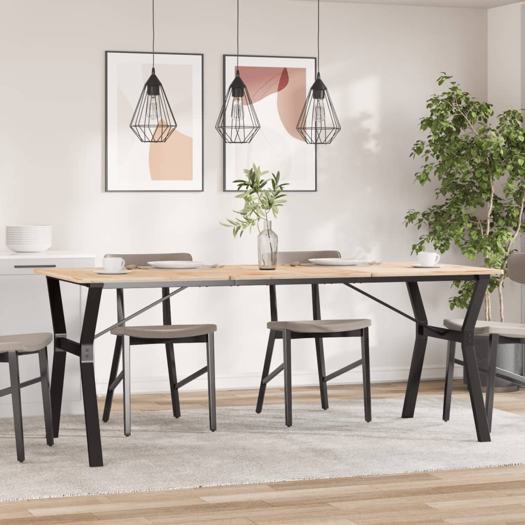 Ben for spisebord Y-ramme 180x80x73 cm stål